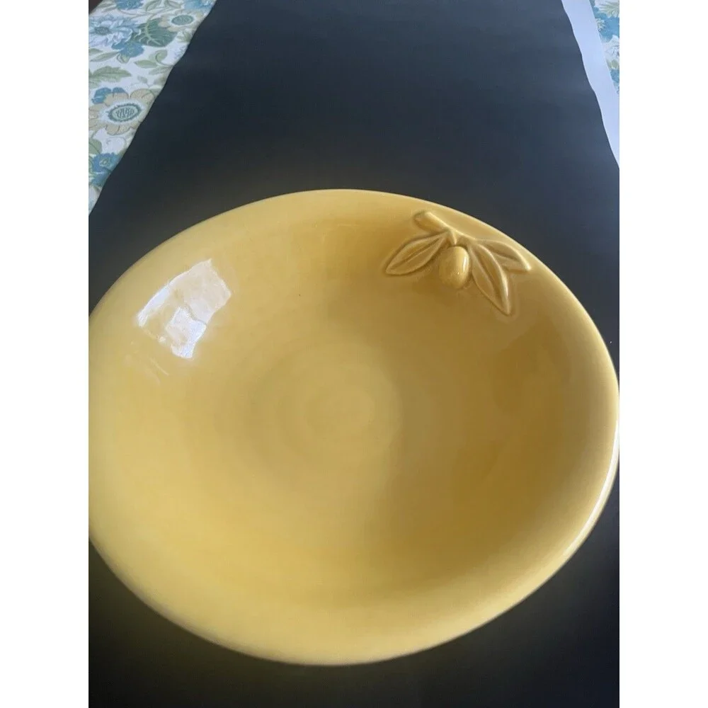 Williams Sonoma Olive Harvest Gold Serving Bowl